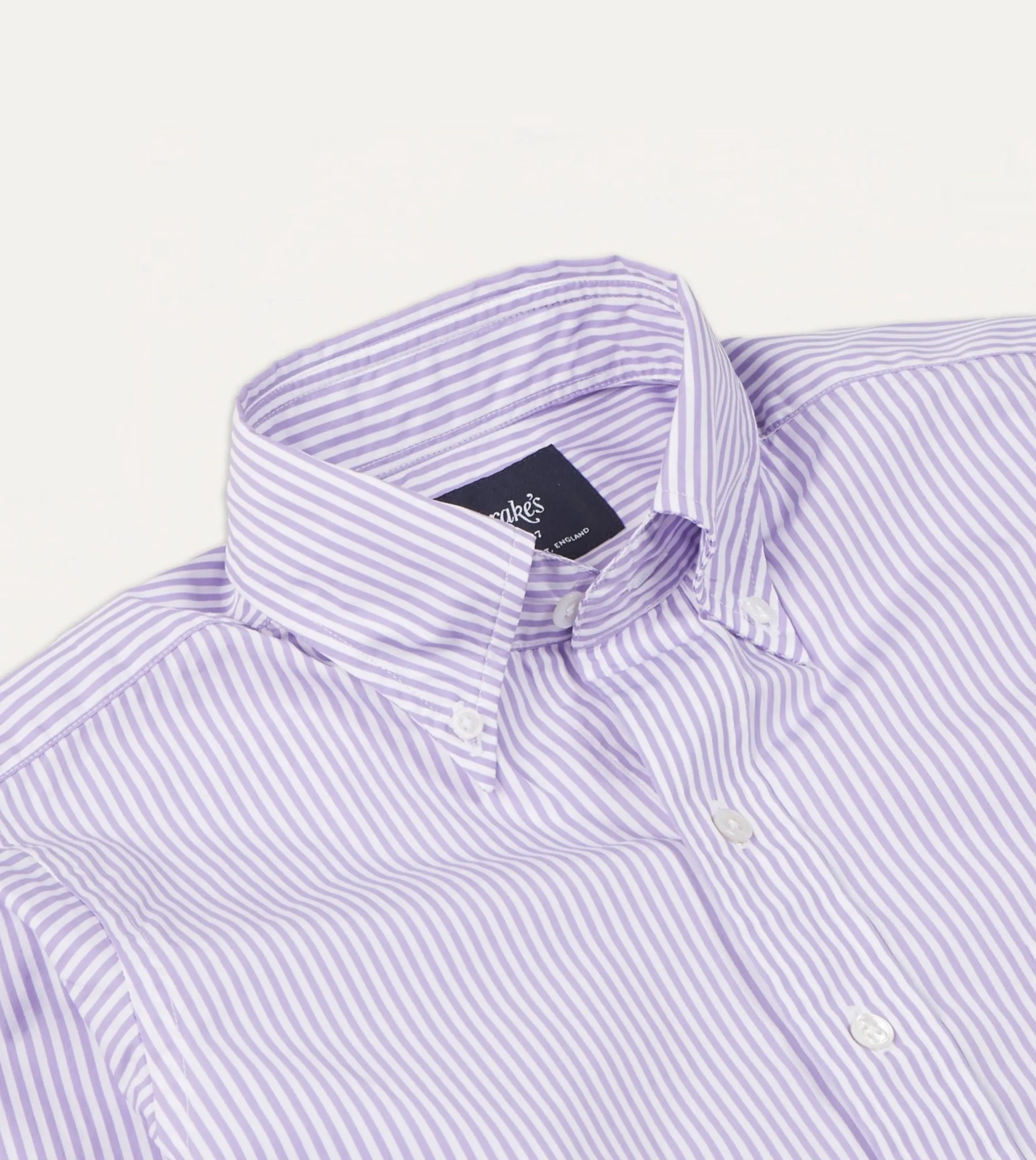 Drake’s Bengal Stripe Cotton Poplin Button-Down Shirt