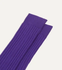 Drake’s Cotton Over-the-Calf Socks