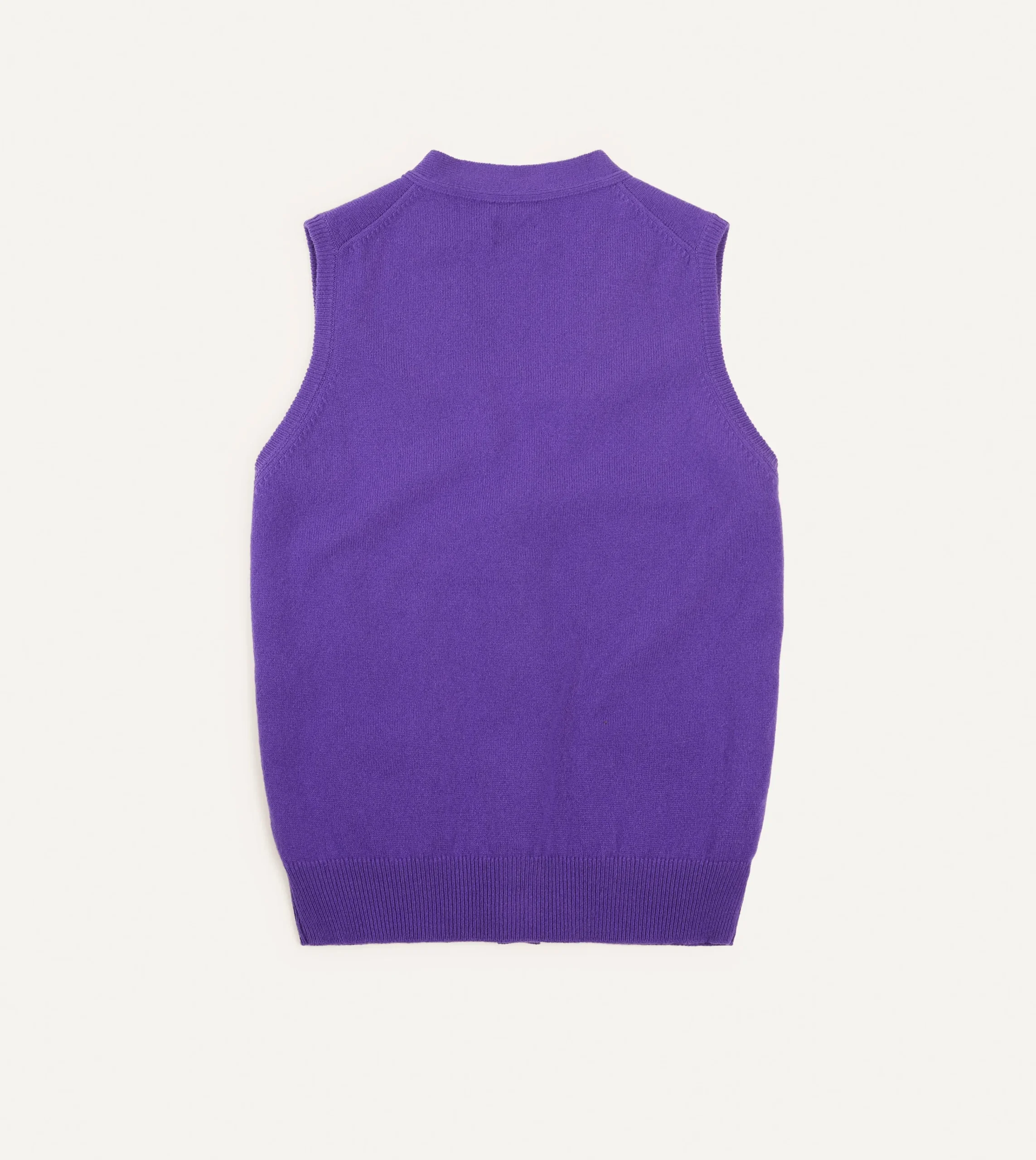 Drake’s Lambswool Sleeveless Cardigan