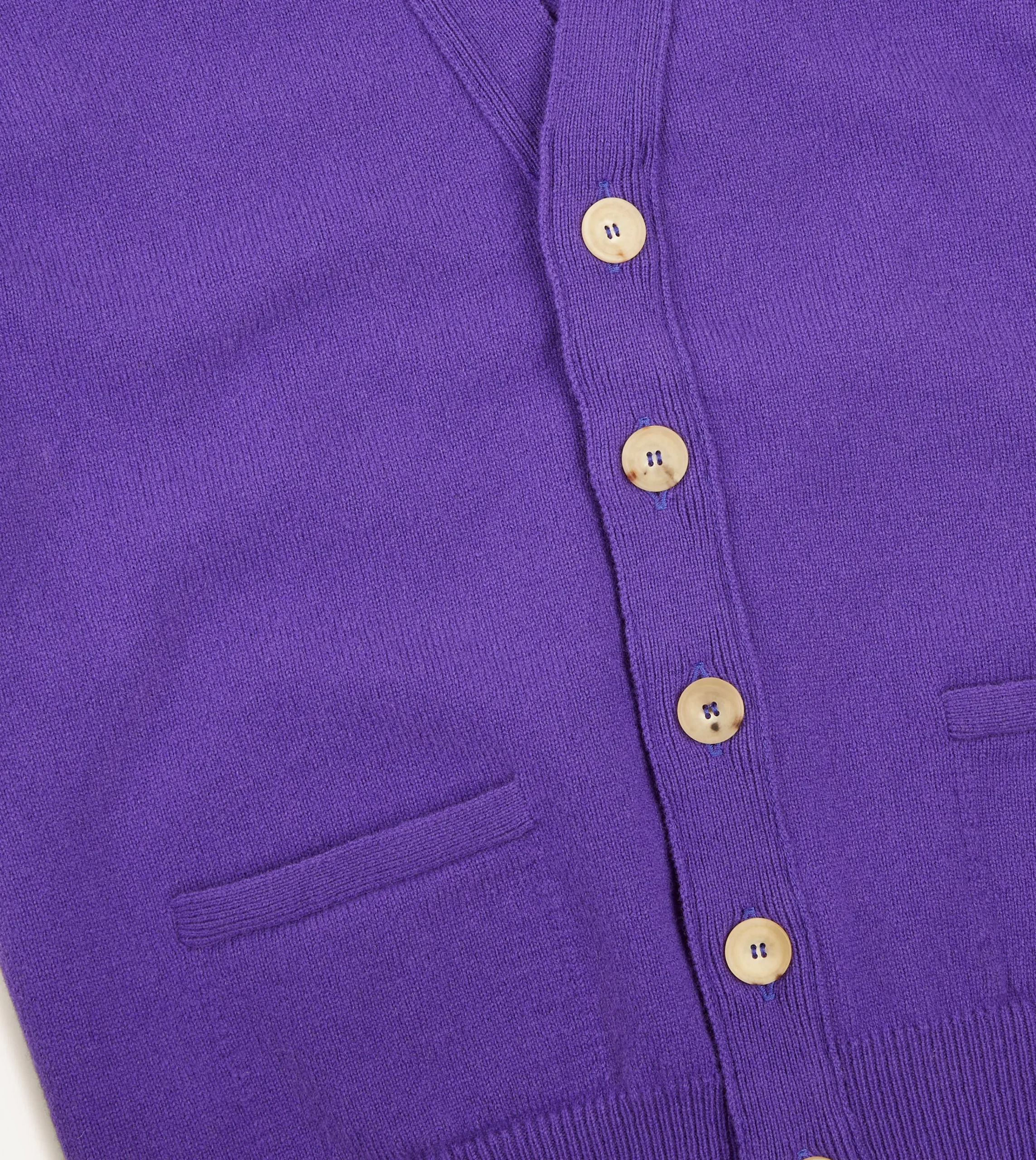 Drake’s Lambswool Sleeveless Cardigan