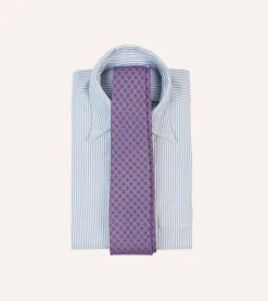 Drake’s Square Medallion Self-Tipped Silk Tie