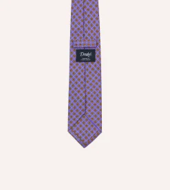 Drake’s Square Medallion Self-Tipped Silk Tie
