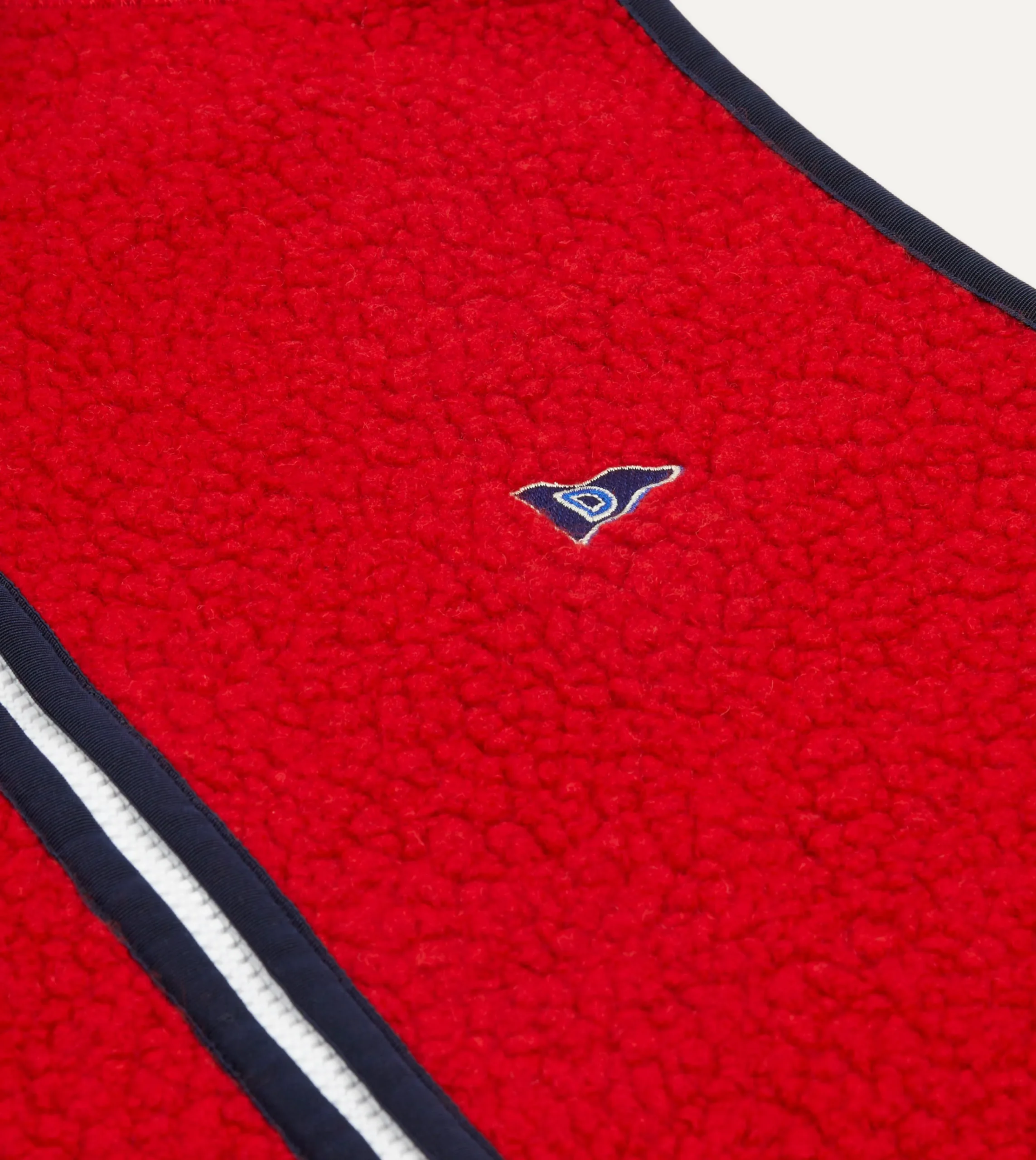 Drake’s Boucle Wool Zip Fleece Vest