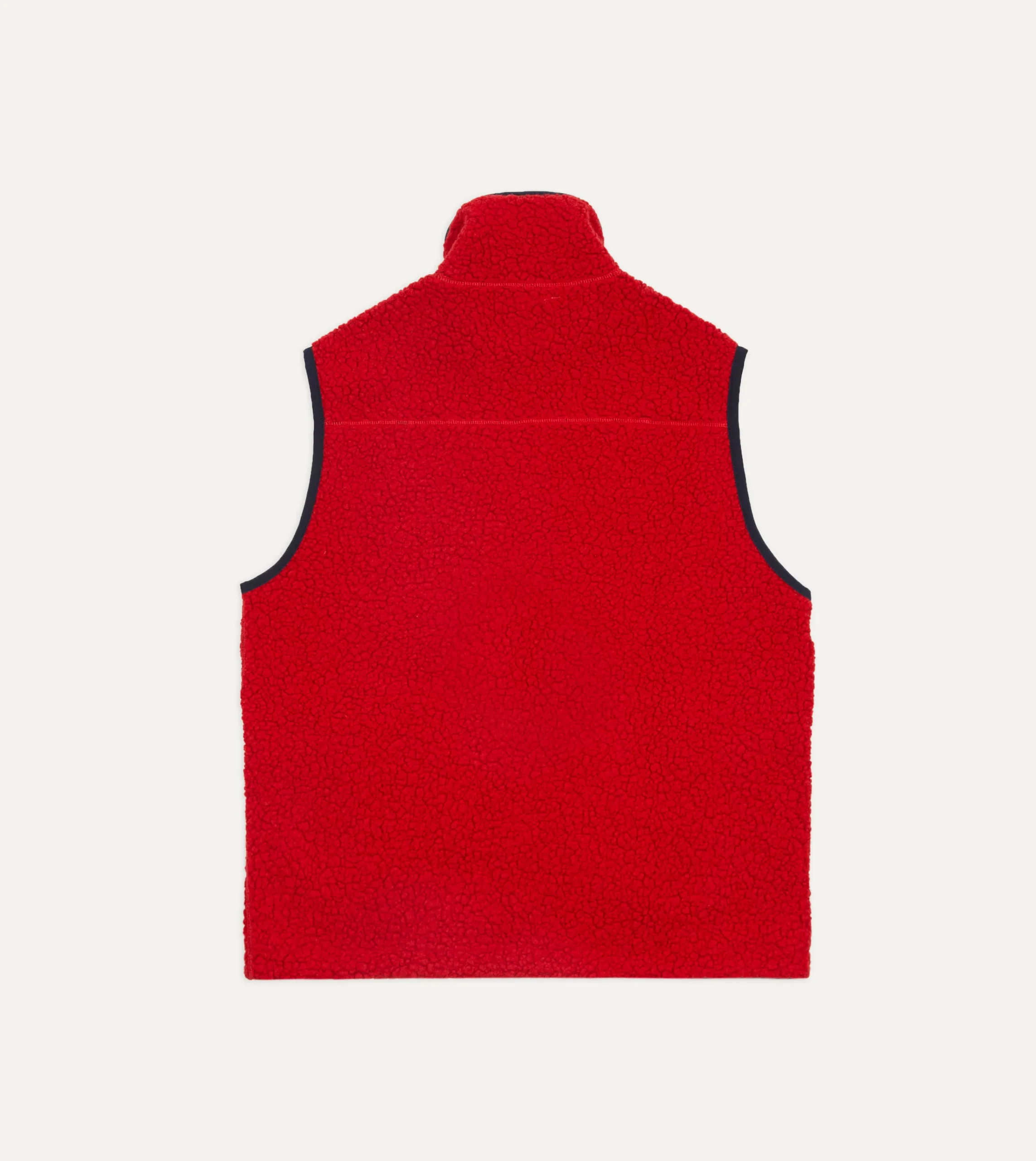 Drake’s Boucle Wool Zip Fleece Vest