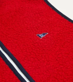 Drake’s Boucle Wool Zip Fleece Vest