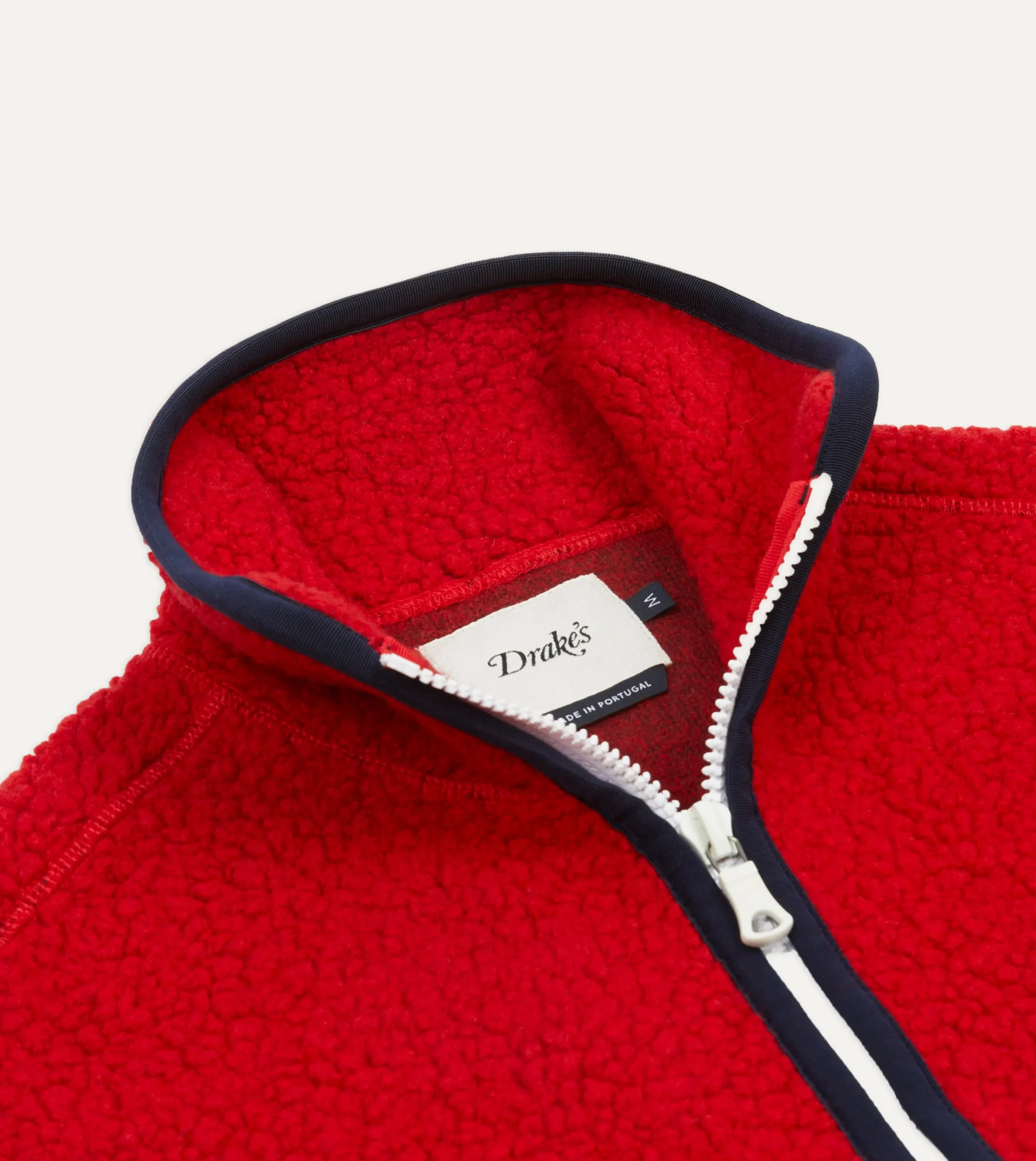 Drake’s Boucle Wool Zip Fleece Vest