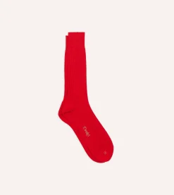 Drake’s Cotton Mid-Calf Socks