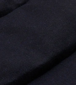 Drake’s Rocky Mountain Featherbed For Drake's Navy Harris Tweed Leather Christy Down Jacket