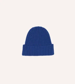 Drake’s Lambswool Ribbed Knit Cap