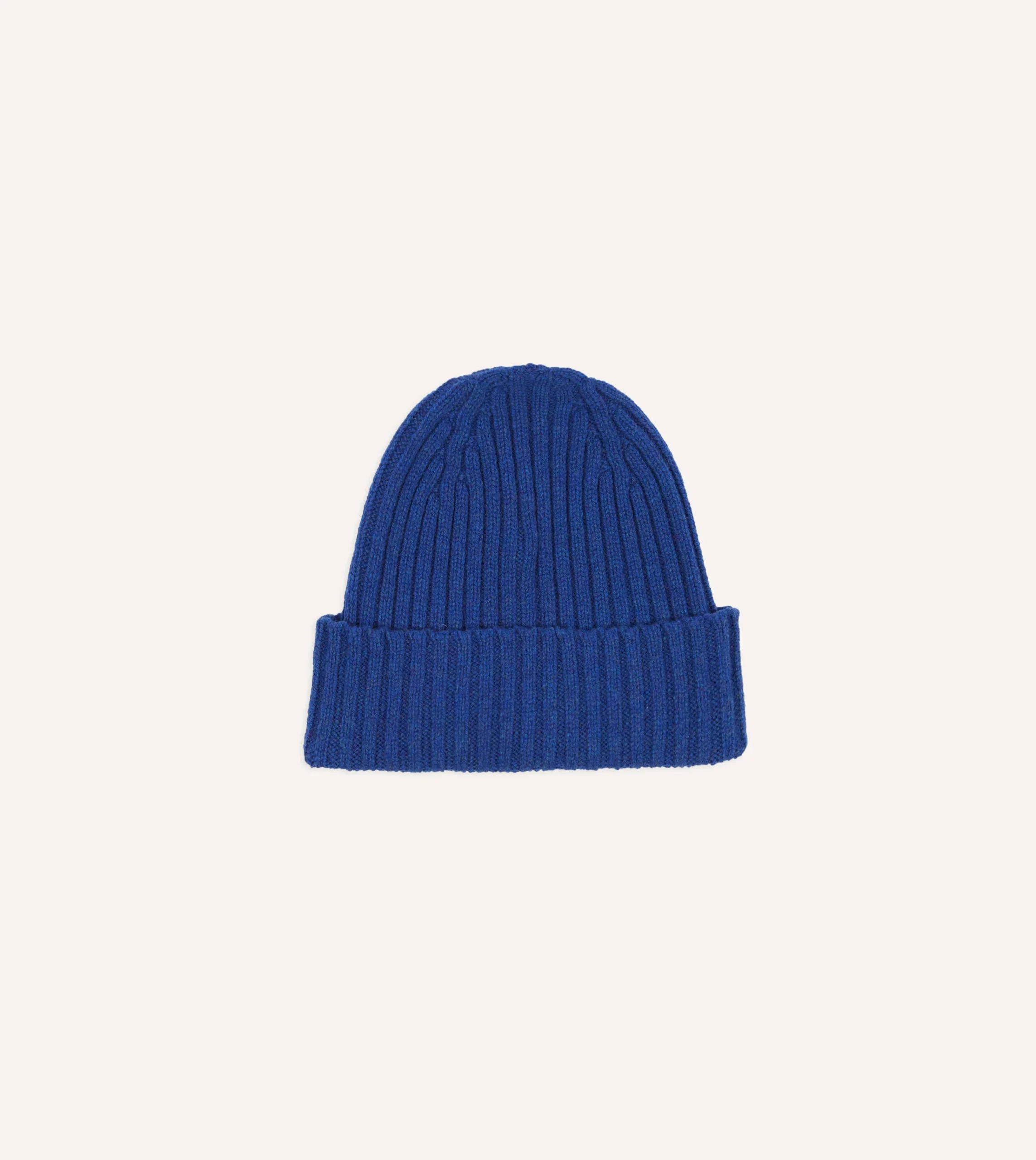 Drake’s Lambswool Ribbed Knit Cap