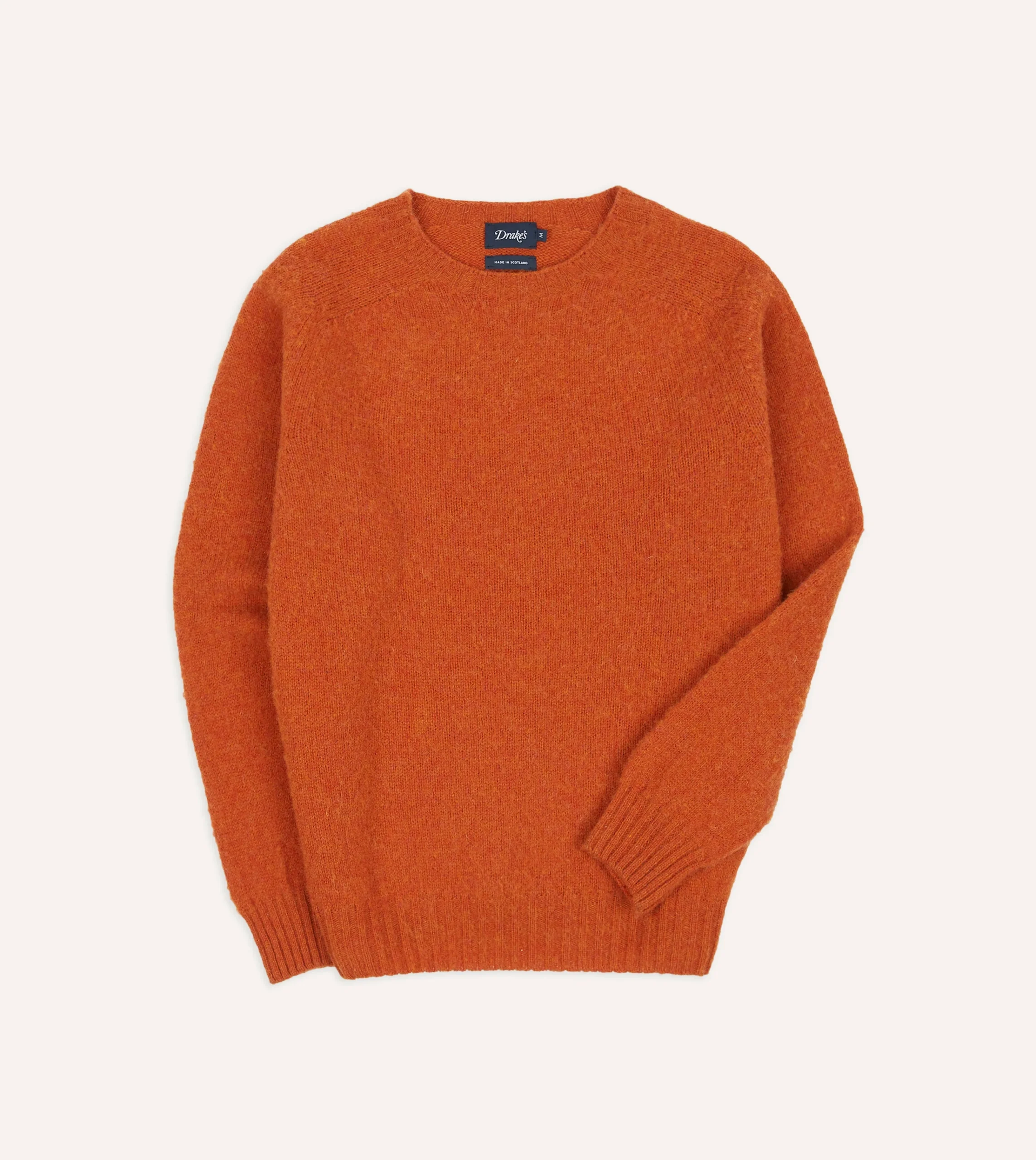 Drake’s Brushed Shetland Crew Neck Jumper