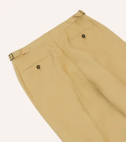 Drake’s Irish Linen Single Pleat Trouser