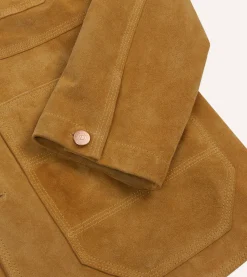 Drake’s Sand Suede Welder Jacket