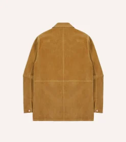 Drake’s Sand Suede Welder Jacket