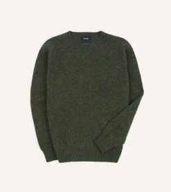 Drake’s Brushed Shetland Crew Neck Jumper