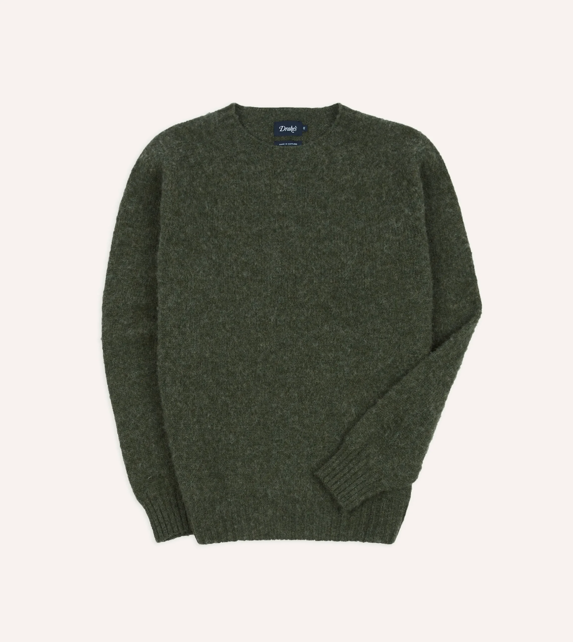 Drake’s Brushed Shetland Crew Neck Jumper