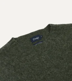 Drake’s Brushed Shetland Crew Neck Jumper