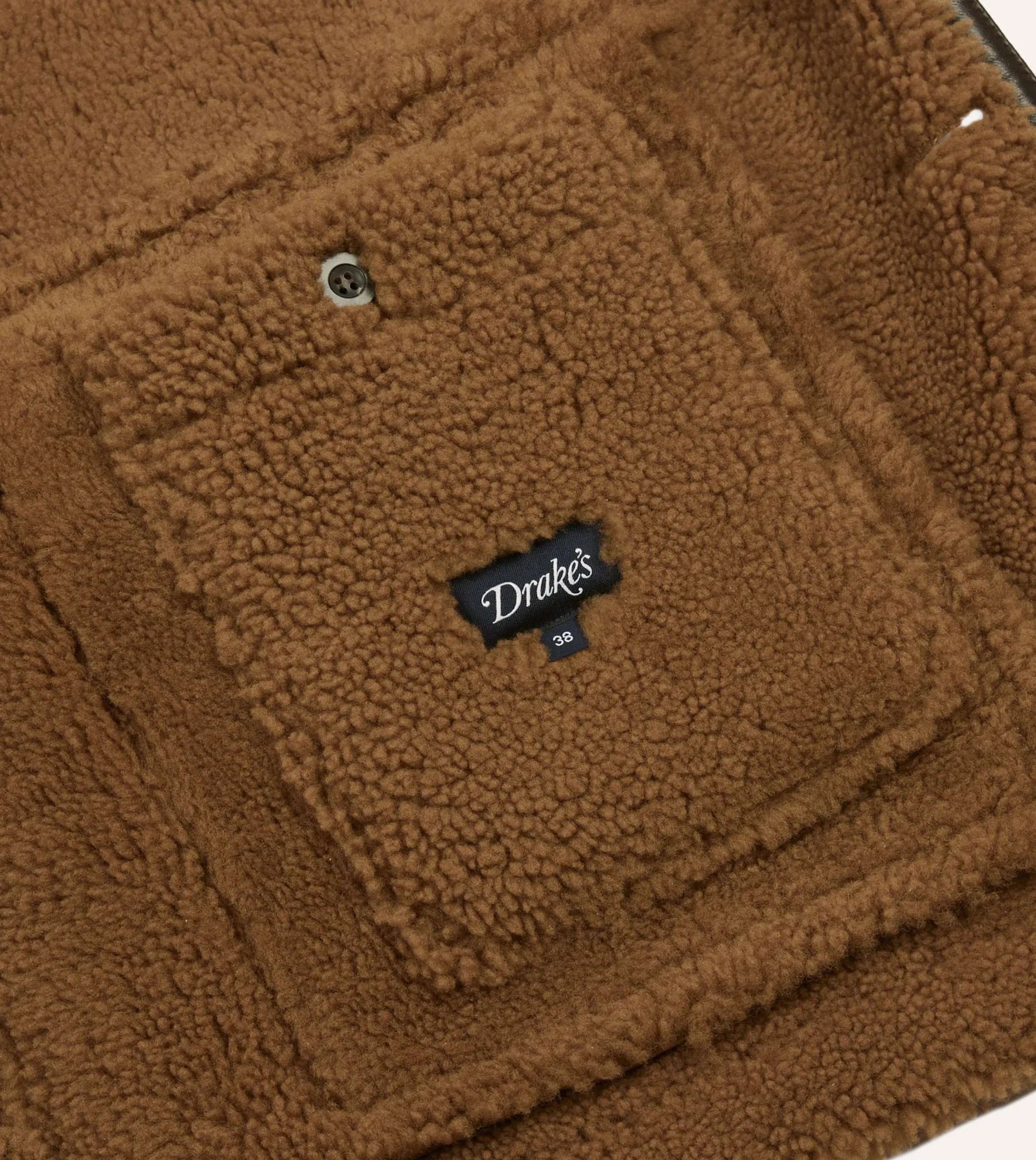 Drake’s Shearling Car Coat