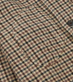 Drake’s Shepherd Check Tweed Five-Pocket Artist Chore Jacket
