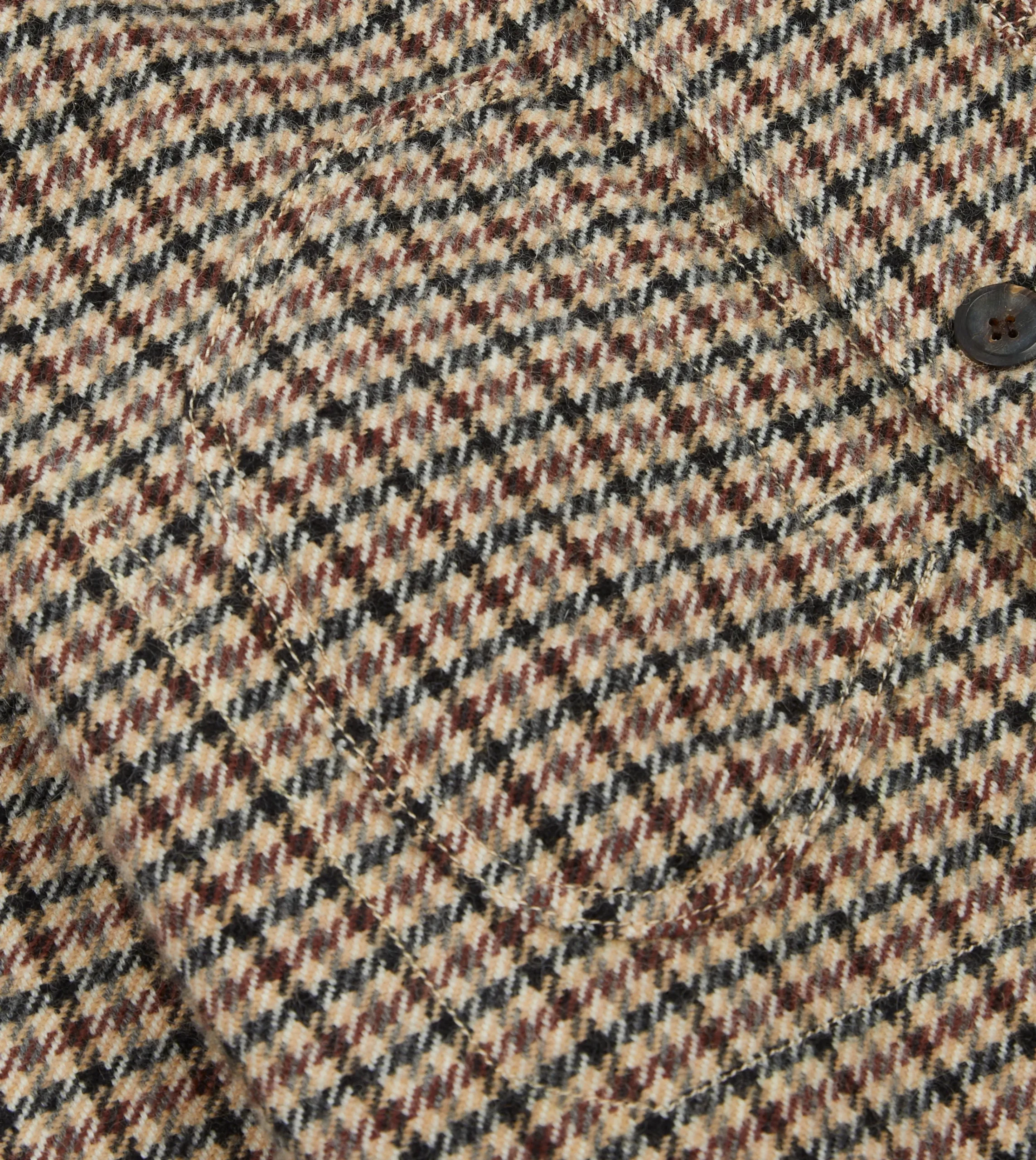 Drake’s Shepherd Check Tweed Five-Pocket Artist Chore Jacket