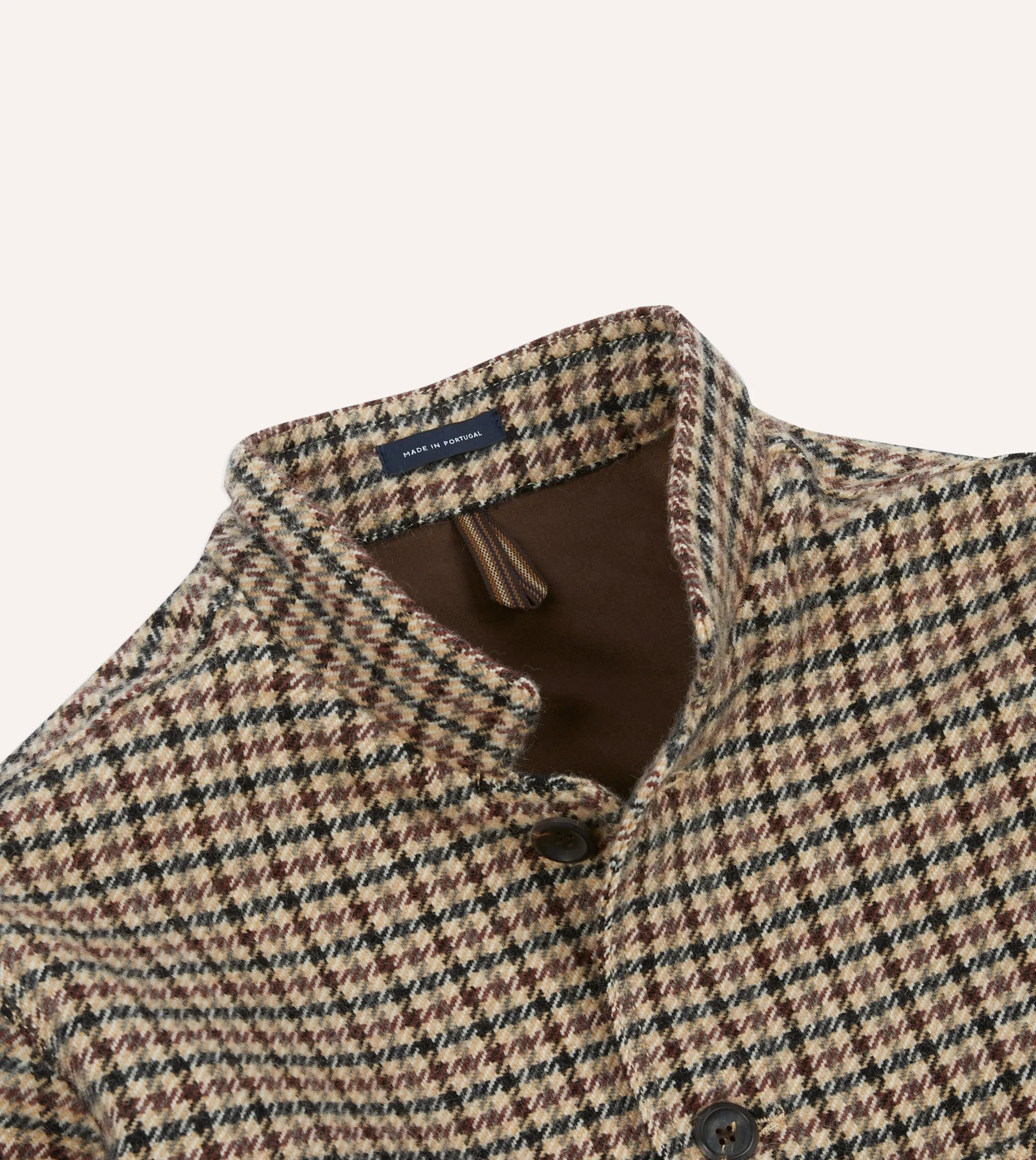 Drake’s Shepherd Check Tweed Five-Pocket Artist Chore Jacket