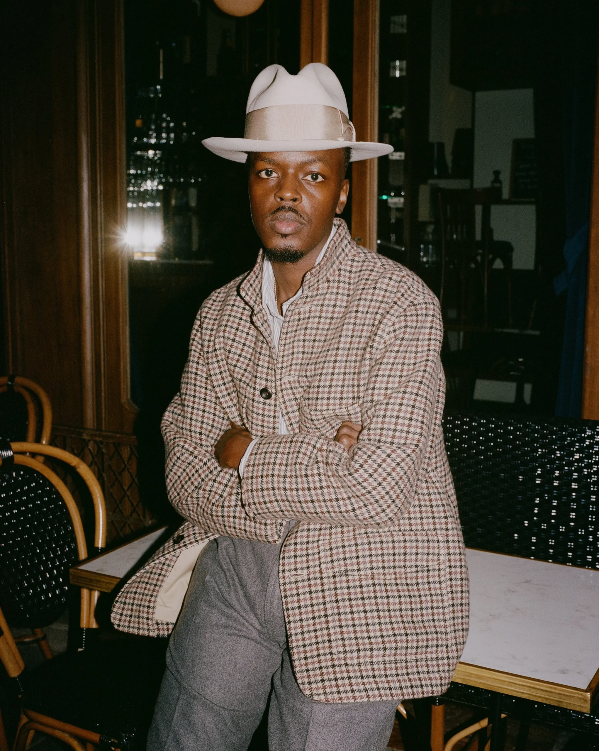 Drake’s Shepherd Check Tweed Five-Pocket Artist Chore Jacket