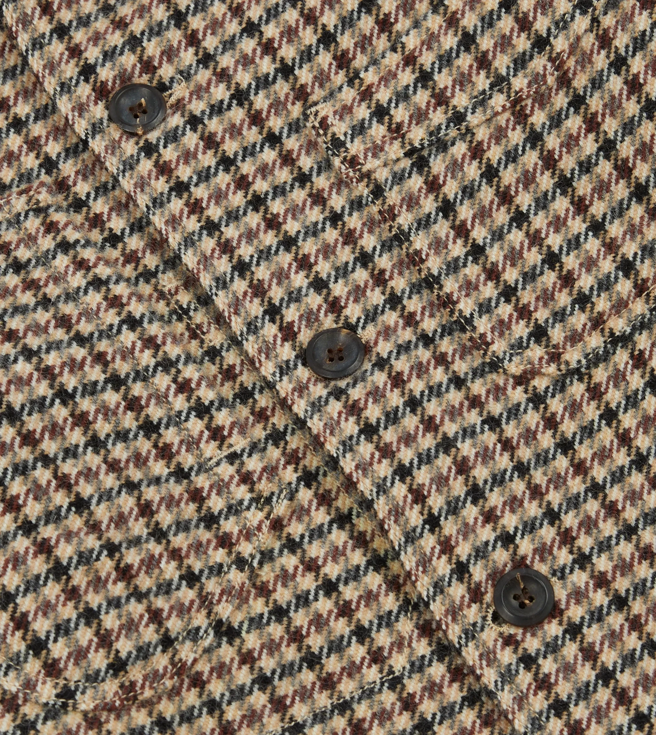 Drake’s Shepherd Check Tweed Five-Pocket Artist Chore Jacket