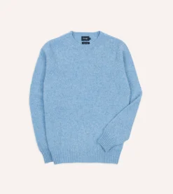 Drake’s Brushed Shetland Crew Neck Jumper
