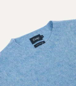 Drake’s Brushed Shetland Crew Neck Jumper