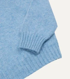 Drake’s Brushed Shetland Crew Neck Jumper