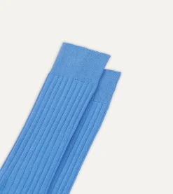 Drake’s Cotton Over-the-Calf Socks