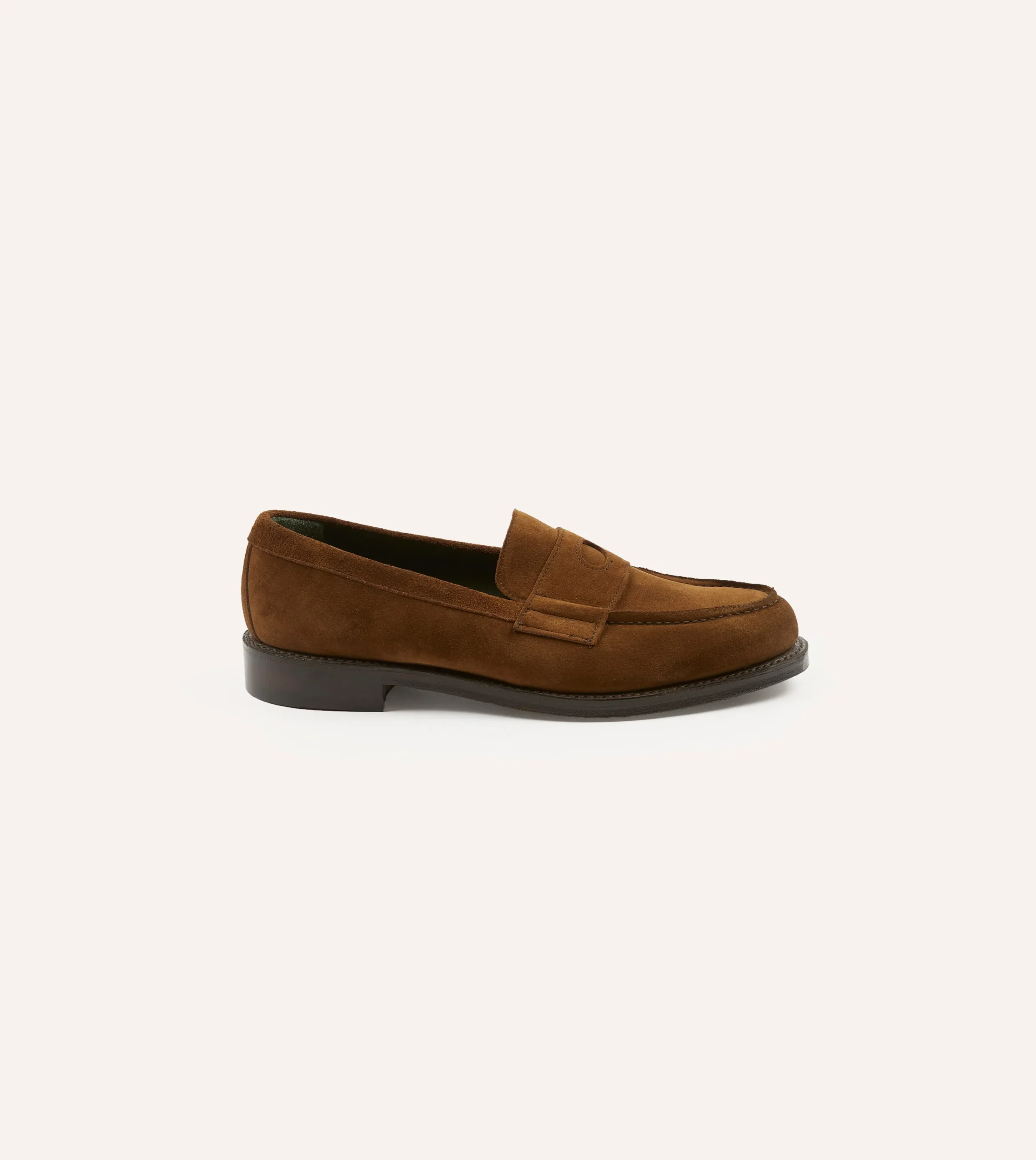 Drake’s Suede Charles Goodyear Welted Penny Loafer
