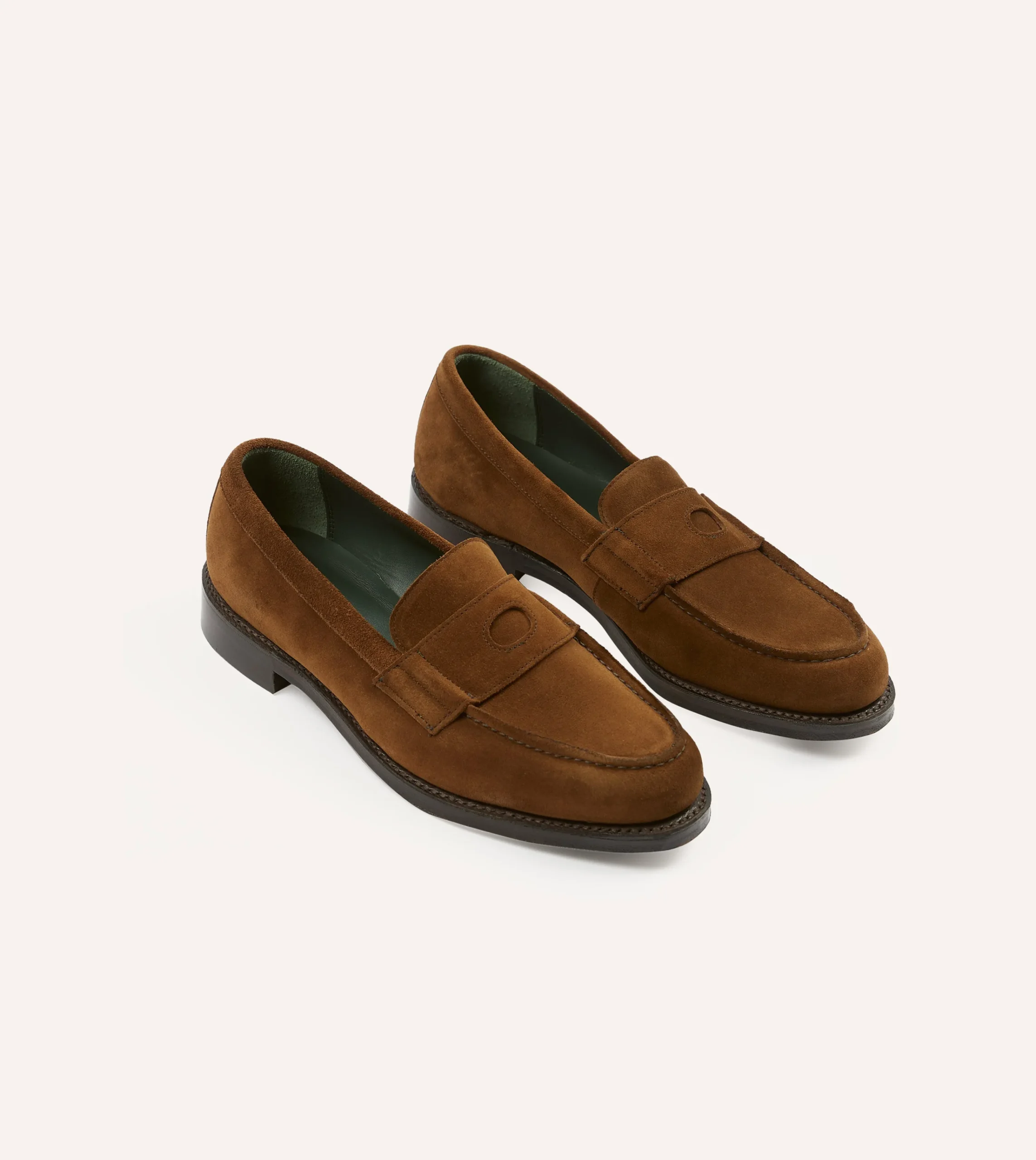 Drake’s Suede Charles Goodyear Welted Penny Loafer