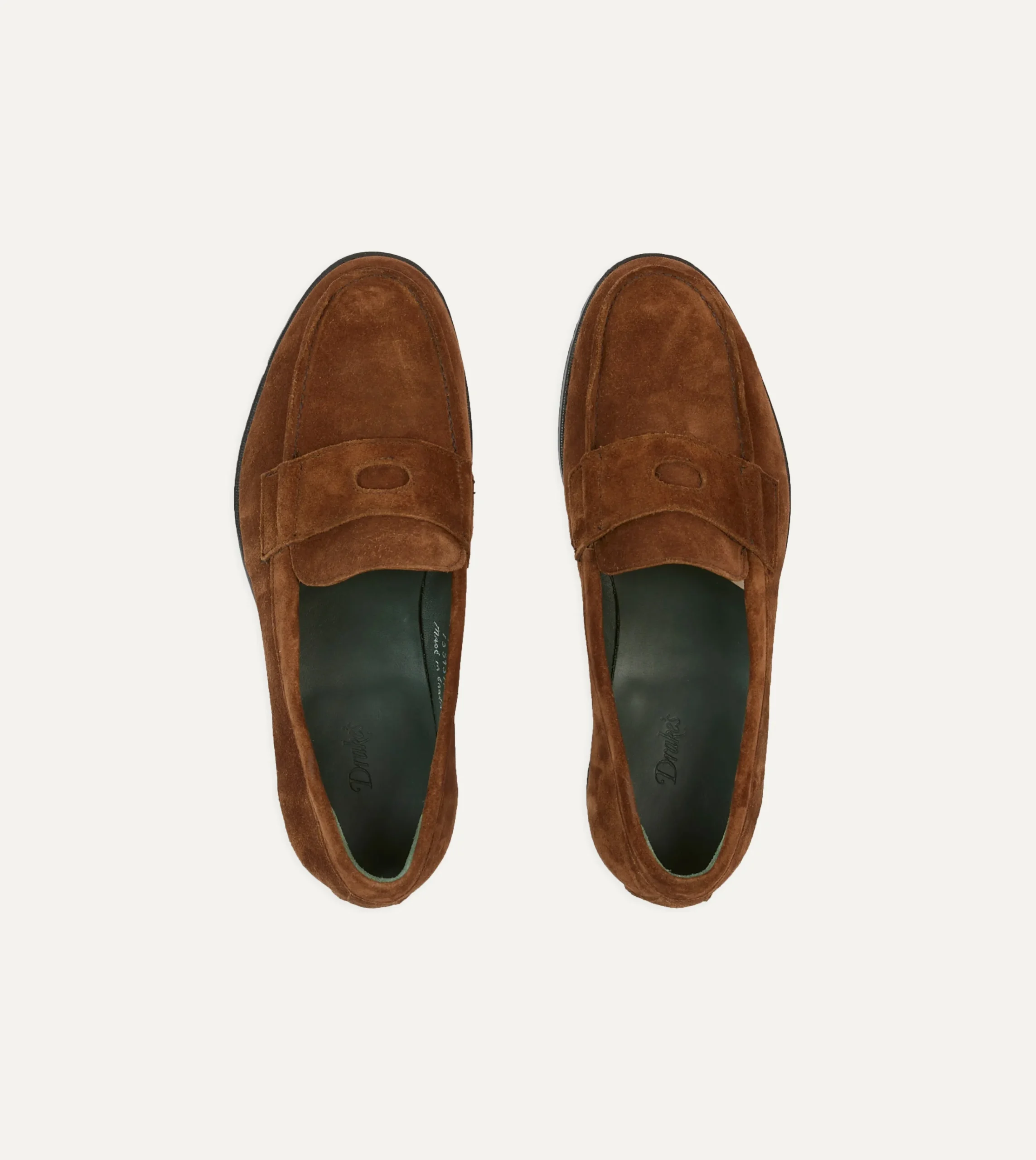 Drake’s Suede Charles Mk II Goodyear Welted Penny Loafer