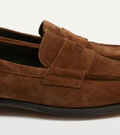 Drake’s Suede Charles Mk II Goodyear Welted Penny Loafer