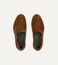 Drake’s Suede Charles Mk II Goodyear Welted Penny Loafer