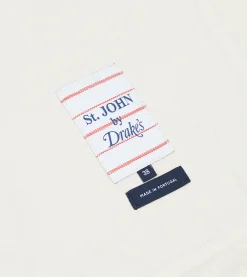 Drake’s St. JOHN By Drake's Ecru Cotton Linen Potting Vest