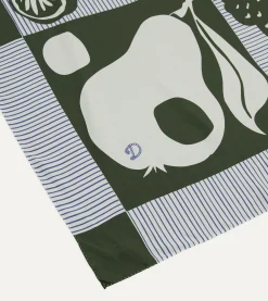 Drake’s St. JOHN By Drake's Green Orchard Print Silk Bandana