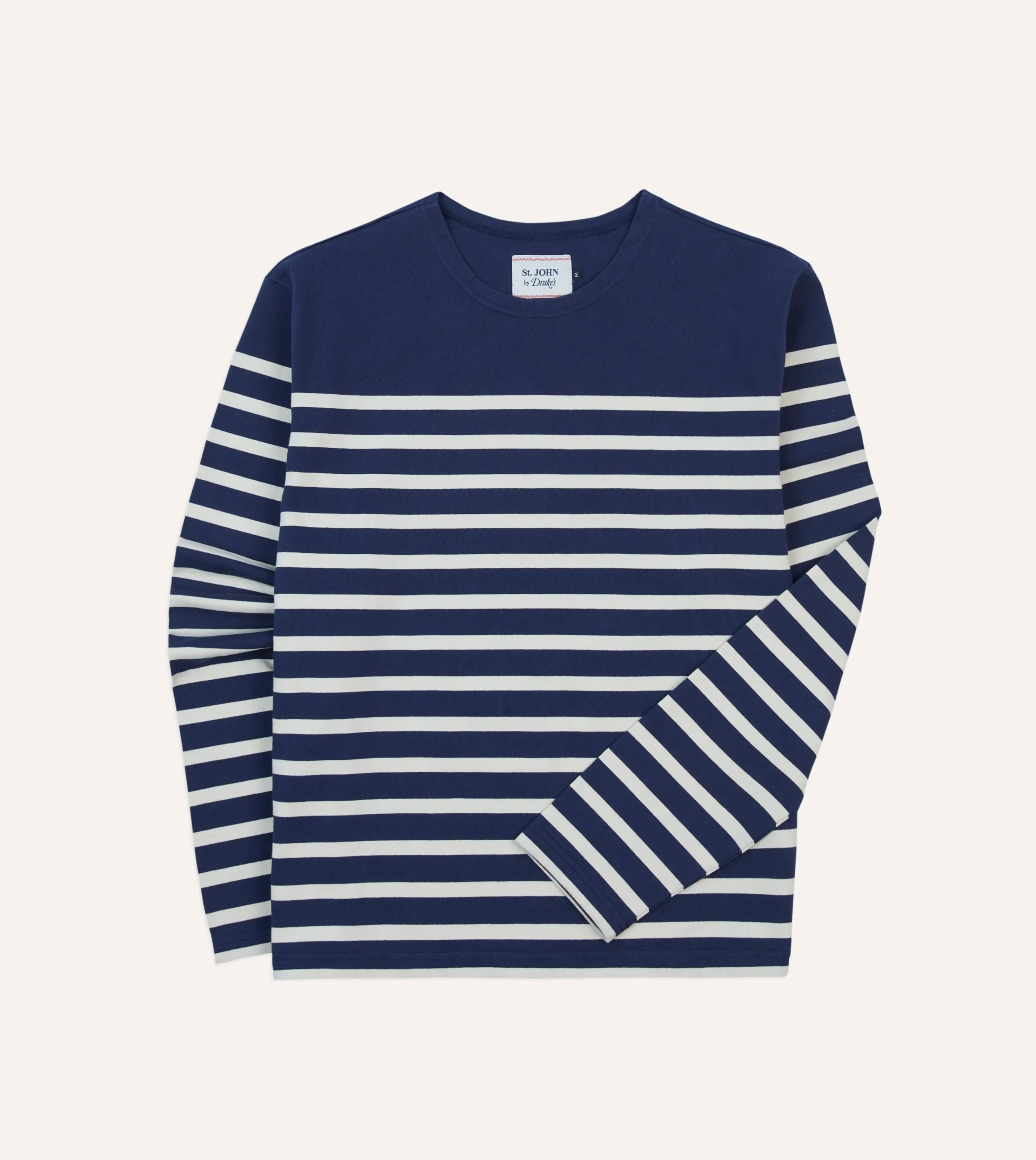Drake’s St. JOHN By Drake's Navy Breton Long Sleeve T-Shirt