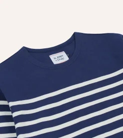 Drake’s St. JOHN By Drake's Navy Breton Long Sleeve T-Shirt