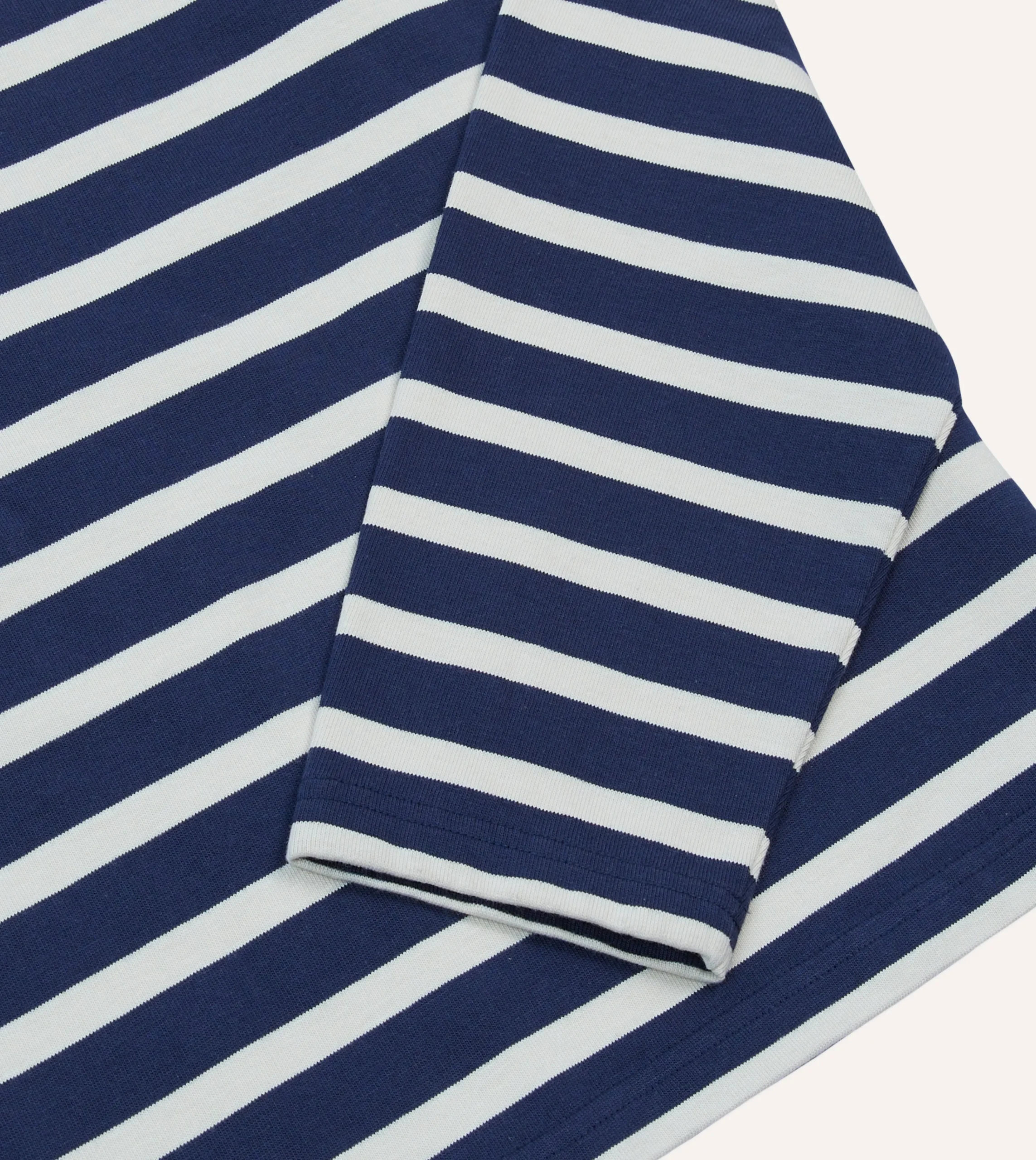 Drake’s St. JOHN By Drake's Navy Breton Long Sleeve T-Shirt