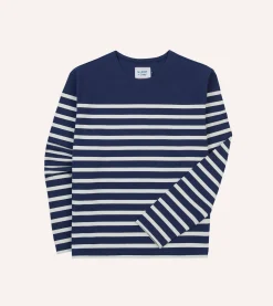 Drake’s St. JOHN By Drake's Navy Breton Long Sleeve T-Shirt