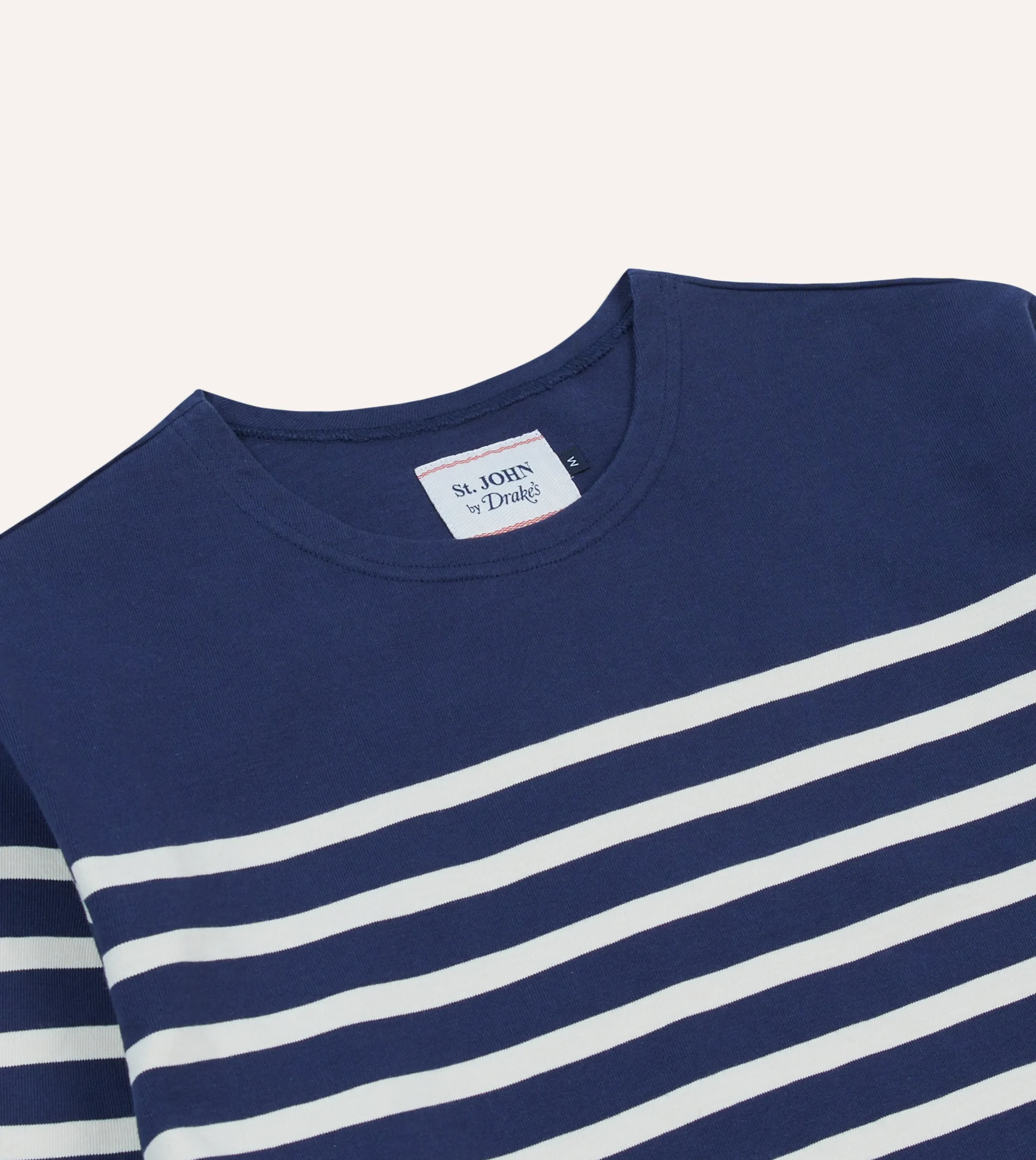 Drake’s St. JOHN By Drake's Navy Breton Long Sleeve T-Shirt