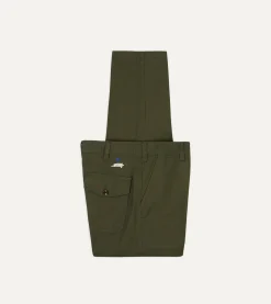 Drake’s St. JOHN By Drake's Olive Cotton Fatigue Trouser