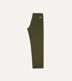 Drake’s St. JOHN By Drake's Olive Cotton Fatigue Trouser