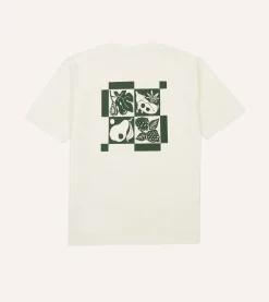 Drake’s St. JOHN By Drake's Orchard Print Ecru Short-Sleeve Hiking T-Shirt