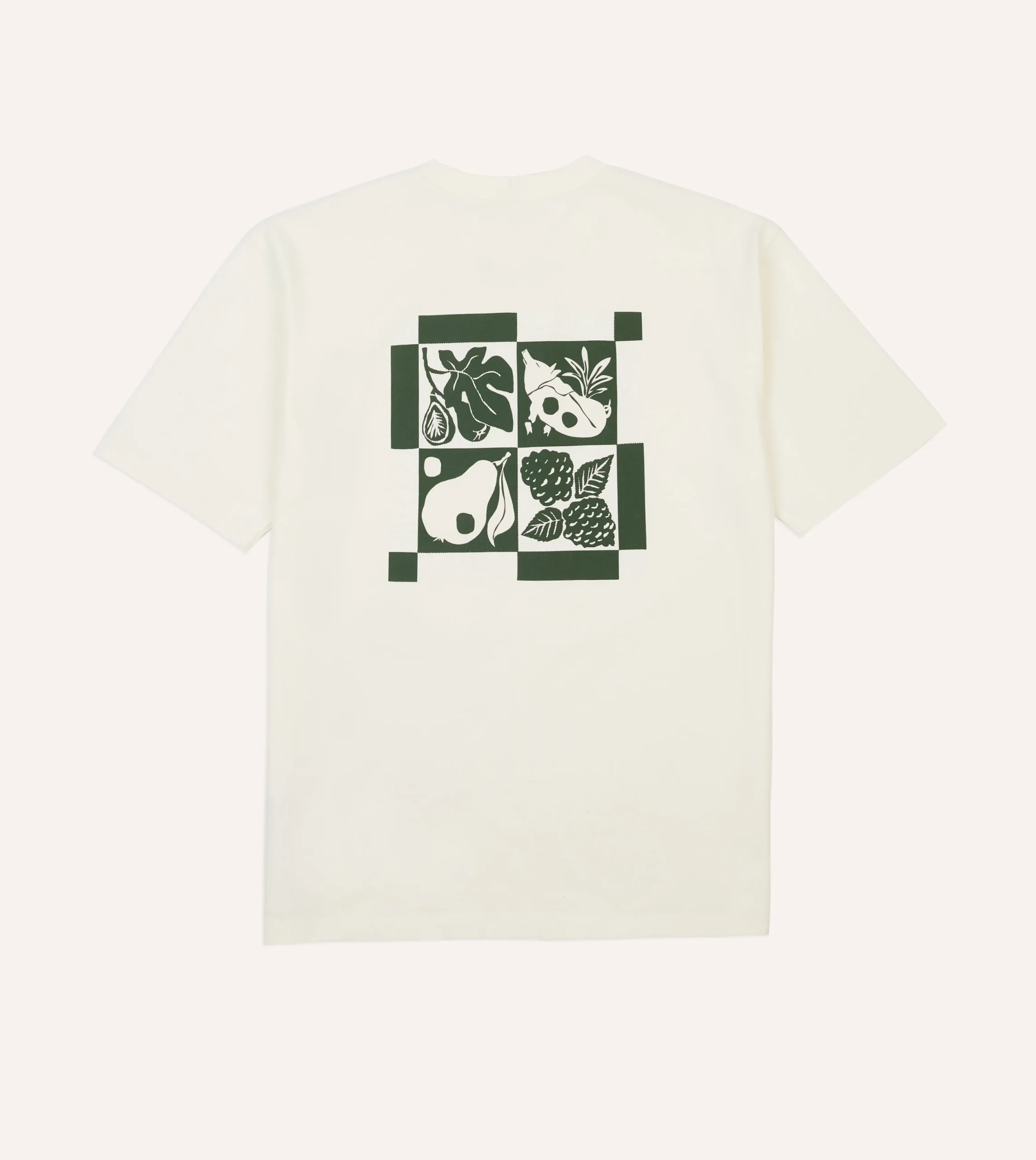 Drake’s St. JOHN By Drake's Orchard Print Ecru Short-Sleeve Hiking T-Shirt