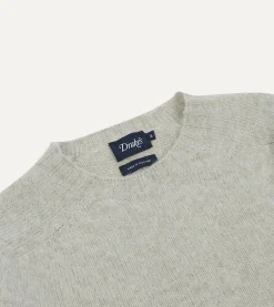 Drake’s Brushed Shetland Crew Neck Jumper