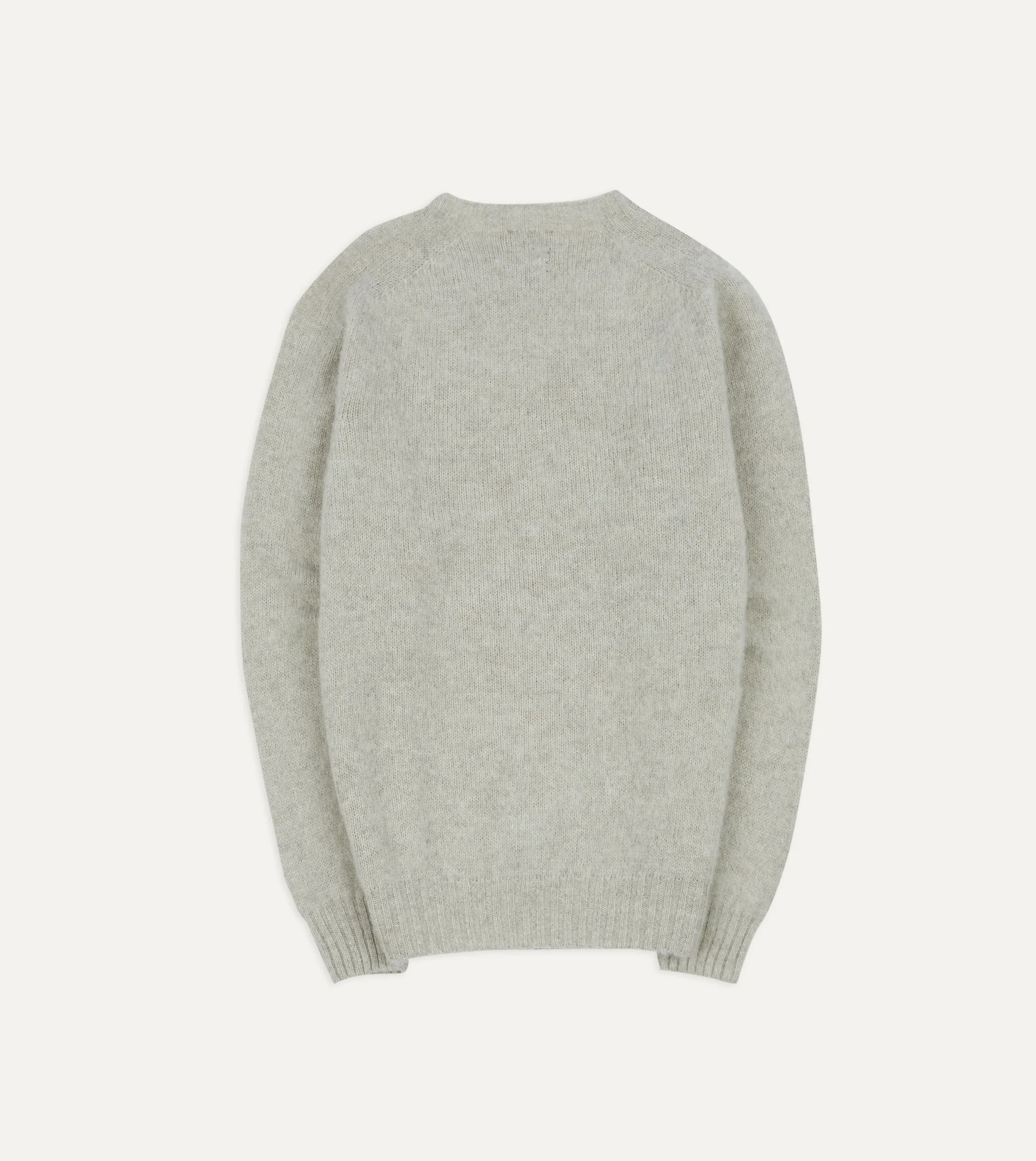 Drake’s Brushed Shetland Crew Neck Jumper