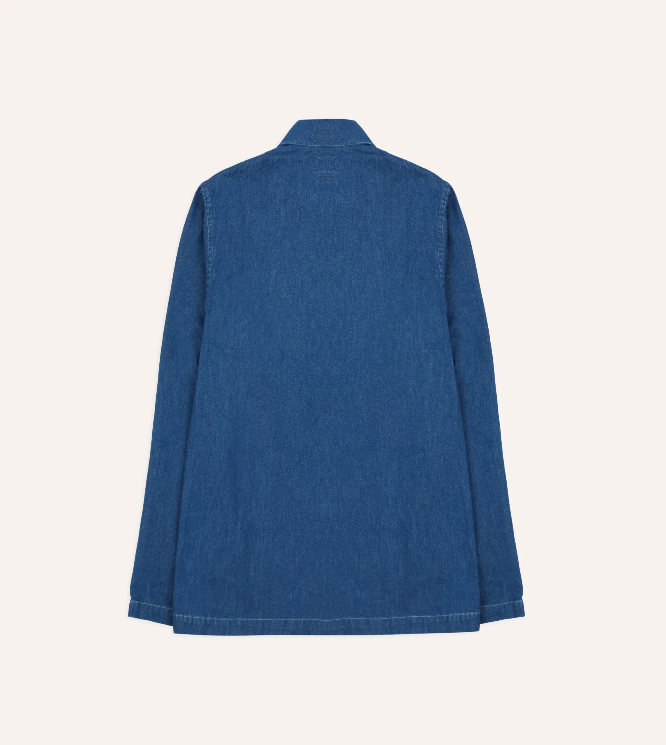 Drake’s Stone Wash Denim Smock